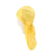 Kids Silky Durags Bandanas Turban Hat do lado de fora da costura du-rag garotos de seda durag ondas boné acessórios para cabelos na cabeça da cabeça