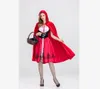 Acquista Abito Da Donna Di Halloween Designer Abiti Da Donna Di Lusso Costume Da Cappuccetto Rosso Per Le Donne Mantelli Abiti Cosplay