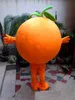 2019 Hot Nieuw oranje fruit mascotte kostuumpak gratis maat mascotte kostuumpak fancy jurk stripje karakter feest outfitpak
