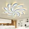 Lampada da soffitto a LED a forma di fiore in acrilico moderno semplice, luci per soggiorno Illuminazione domestica, AC110-220V Cortile creativo Camera da letto calda