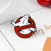 Ghostbusters Enamel Pin White Ghost Badge Brooch Bag Clothes Lapel pin Cartoon Fun Movie Jewelry Gift for fans Friends