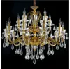 Frete grátis Lustre de cristal Para Sala Bronze chandelier decoração moderna Lustres Iluminação Cozinha Hanging Lamp