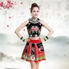 Klasyczne tradycyjne stroje taneczne dla kobiet etniczne Miao Dancing Stage Wear Hmong Ubrania National Festival Party Apparel