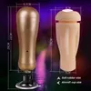 36 Speeds Double Vibration Hands Free Male Masturbator For Man Silicone Artificial Vagina Real Pussy Vibrator Masturbation Cup Y190713