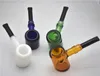 LABS Steamrollers Glass pipe Hand Smoking tobacco Pipes Colored Hand Tobacco Spoon Pipes Labs Glass Pipe free shipping