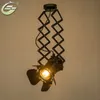 Retro E27 Ślad Światła Reflektory Minimalistyczny LED Lampa Sufitowa Oświetlenie Odzież Store Art Decoration Bar Sklep Pokój dzienny