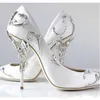 Pink Ralph Russo Designer Wedding Bridal Chaussures 4 pouces talons pour les femmes 2022 Fashion confortable soirée de fête de soirée