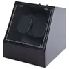LISCN Wooden Auto Silent Watch Winder нерегулярная форма прозрачная коробка наручных часов с EU Luxury 2 Box Automatic Watch269b