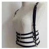 Cintura in pelle punk nera bianca Donna Vita sottile Cinghie novità Bondage Cage Harness Sculpting Body Waistband Fashion Cosplay Bretelle