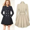 New Arrival Winter And Autumn Long Sleeve Windbreaker Women Coat Double Breasted Formal Work Wear