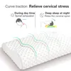 Travesseiro ortopédico de espuma de memória para dormir, látex, fibra de pescoço, recuperação lenta, massageador macio, cuidados de saúde cervical 2695605