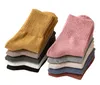 Automne hiver chaussettes chaudes mode femmes fille coton tricot botte équipage chaussettes bonneterie nouvel an noël anniversaire amical présente chaud