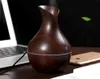 2020 Nieuwe Dark Wood Essential Oil Diffuser Bamboo Ultrasone Cool Mist Aromatherapy luchtvochtiger met kleur LED -lichten veranderen