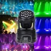 DHL Professionell RGBW Mixing Color DMX-512 Mini Moving Head Light 7 LED Disco Light DJ Utrustning DMX LED Lighting Strobe Stage Light