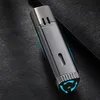 Jobon Double Torch Lighter with Gas Window Creative Triangle Shape Jet Flame Grinding Wheel Lighters for Cigar