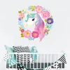 Retail barn Rainbow Star Unicorn Wall Stickers Home Decor Art Wall Sticker Children Waterproof Decal Wallpaper Girls Bedroom Decor7134434