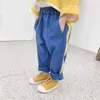 2019秋の幼児男の子のズボンの新しいポケット貨物パンツチェルデレンのカジュアルなオーバーオールコットン韓国の服ベイビー子供のズボン1-5t