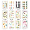 Children Easter Tattoo Party Photo Booth Cartoon Tattoo Sticker Party Decor Kids Baby Shower Eenhoorn Party Supply 12 Styles