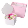 Dupa Drawer Wedding Valentina039s Dia namorada Sabão Flor Party Rose Box Box Caixa Romântica Coração Petal Decoration1659943