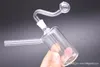 Mini brûleur à mazout en verre Bongs à eau dab rig bong Ash Catcher Hookah Pipe Fumer des tuyaux d'eau de brûleur à mazout avec un tuyau de brûleur à mazout en verre de 10 mm