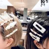 Frauen Mädchen Korea Mode Vintage Nachahmung Perlen Haarspange Einfache Blume Haarspangen Haarnadeln Headmade Haarschmuck