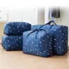 Grande capacidade de armazenamento de colcha de oxford saco impermeável portátil zíper zíper sacos de dobramento roupas de bagagem 21 * 13 * 7,87 polegadas DH1040