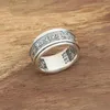 925 sterling Silver Fintage Rings for Men Tibettan التبت القابلة للدوار ست كلمات تعويذة om mani padme hum buddhist Jewelry 201110