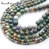 India Agate Natuursteen Kralen Voor Sieraden Maken Crystal Beads DIY Ketting Armband 6mm 8mm 10mm 12mm Ronde kralen