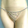 Stonefans sexig midja kroppskedjan kristall underkläder smycken för kvinnor mesh strass thong bikini trosor underkläder valentin gåva1382859