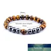 New Fashion Tiger Eye Stone Bracelet Men Fashion Hematite Beads Strand Bracelet for Women Charm Jewelry Pulseira Hombres