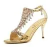 Горячая распродажа-2014 роскошные золотые серебряные танцевальная обувь хрустальные бриллиантовые свадебные туфли женские туфли на высоком каблуке размер от 33 до 40