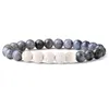 8 MM Pierre Bracelet Femmes Hommes Guérison Yoga Stretch Perles Bracelets Pierre Naturelle Énergie Cristal Agate Bracelet Rond