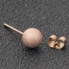 Kolczyki modowe dla kobiet nowe kolczyki na stadium 6 mm 8 mm kulki Tytan Stalowa wysokiej jakości złote kolczyki partyjne 7734154