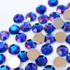 200pcs 8mm Round Rhinestones Flat Back Acrylic Gems Crystal Stones Non Sewing Beads for DIY Jewelry Clothes ZZ759