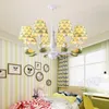 İskandinav yaratıcı karikatür avize modern oturma odası yatak odası yemek odası lambaları sıcak çocuk odası avizeler lampadario led