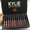 12pcs in 1 KY Matte Liquid Lip Gloss Lipstick Kit Long Lasting Foundation Makeup Lipgloss Set Non-Stick Cup