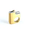 New Arrival Cigarette Accessories Ring Torch Butane Gas Lighter Ring Rotation Metal Cigarette Lighters For Man Gift