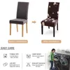 Modern Removable Chair Cover Anti-dirty Seat Cover Printing Kitchen Slipcover For Wedding Restaurant Housse De Chaise