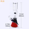 Percolator glass smoking bongs hookah silicone bottom water pipe straight oil rigs bubbler 10 inch glass beaker bong include glass down stem 14 mm bowl