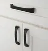 Fabrikspris metall svart färg modern design hårdvara dörr låda skåp knoppar byrå handtag skåp möbler badrum knoppar dra