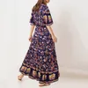 2020 moda Summer Sundress Women Long Maxi Vestidos Floral Printed Bohemian Dress Ladies Casual Long Tunika