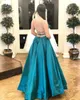 2020 Arabe Robes de bal robe de bal Quinceanera bretelles spaghetti volants Sweet 16 Robes Filles Party formelle Robes Traversant de Split Slit