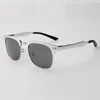 Luxe-aluminium magnesium klassieke zonnebril ongebruikelijke kleurrijke gepolariseerde lens rijden zonnebril vrouwen mannen outdoor mode-goggle