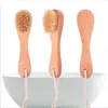 wholesale Facial Cleanser Brush Bamboo Massage Brush Portable Size Face Cleaning Massage Face Washing Product
