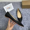 Women Dress Shoes Flat Red Sole Slip-On Shoe Patent Leather Women Wedding Party Shoes Black Pointed-Toe Dress Shoe