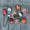 Heart Emalj Pins Medical Anatomy Brosch Heart Neurology Pins For Doctor and Nurse Lapel Pin Bags Badge Presents