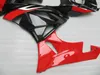 Motorcykel Fairings för 09 10 11 12 Kawasaki Ninja Kits ZX6R ZX 6R 636 ZX636 Svart Röd Custom Fairing Kit 2009-2012 ZX-6R