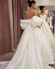 Noble elegante simples designer barato vestidos de noiva de cetim Big Bush Backless Sweetheart Vestidos de noiva vestidos de noiva vestidos de novia