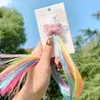 Rainbow Unicorn Hair Clips Fashions Bows Girl Bowknot Barrettes con gradiente Capelli False Capelli per bambini Accessorio per bambini Gift8225944
