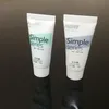 Tube cosmétique en plastique blanc rechargeable baume à lèvres d'essai de récipient d'emballage serré à l'envers à l'envers pour crème pour la crème sol